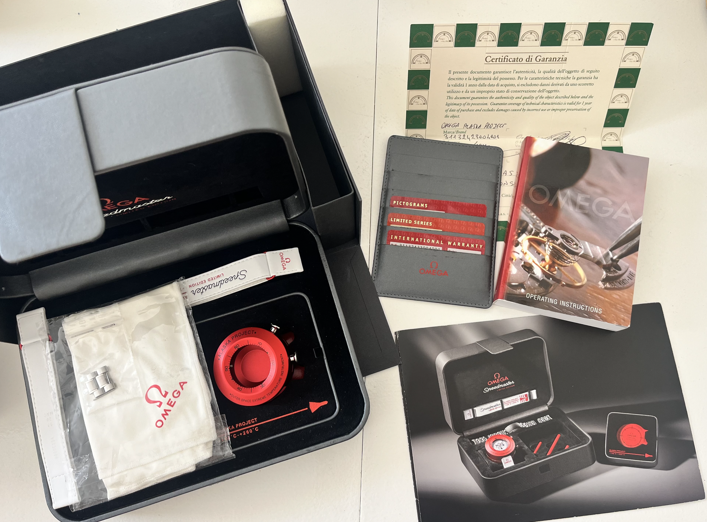 OMEGA Speedmaster Moonwatch Alaska Project Full Set Unpolished